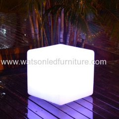 Illuminated furniture led cube chair