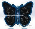 Blue Modern 17 inch Notebook Cooler , 4 fan laptop cooler Butterfly Design