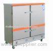 2 Door 24 Tray Gas / Electrical Rice Commercial Food Steamer For Restaurant