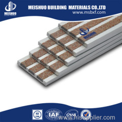 Non-skid Carborun insert stair nosing for concrete stairs