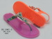 2015 new design of womens sandals PVC upper