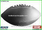 Official Size 9 American Football Balls BlackRugby Ball , Embossed Printing
