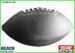 Official Size 9 American Football Balls BlackRugby Ball , Embossed Printing