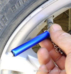 Low 10-50Psi Aluminium Head Mini Portable Car Pen Tire Pressure Gauge