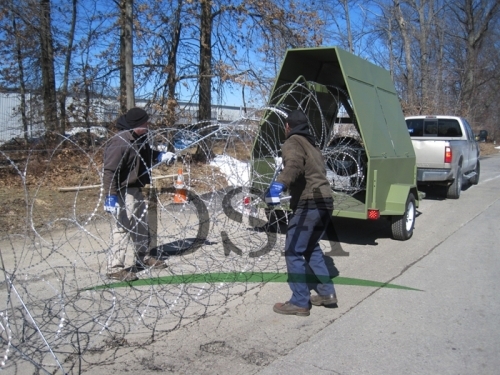 recycle used crowd control barrier