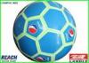 Blue Size 5 Football Soccer Ball With 32 Pentagonal And Hexagonal Panels