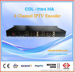 4hdmi &4AV in H.264 encoder iptv headend