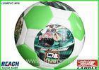 White and Green Professional Boy Official Soccer Balls For World Cup Celebration