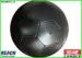 Pass 6P Rubber All Black Soccer Ball Size 4 / 31 Panels Machine Football Size 5