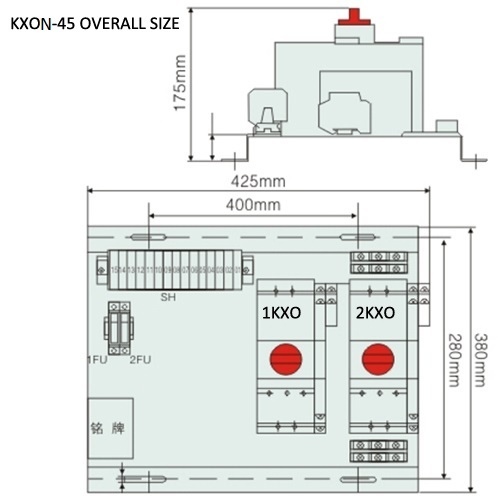 KXON reversible type control and protective switching device series