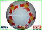 Customized Size 2 Rubber Footballs Professional Size Soccer Ball Yellow and White