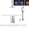2 Way Thermostatic Shower Set With 8 / 16 Inch Overhead Rain Shower Head / Arm