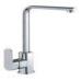 Deck Mount Chrome Kitchen Swivel Spout Basin Taps With Single Handle