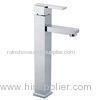 Contemporary Single Lever Handle Kitchen Faucet , Deck Mounted Mixer Taps