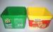 3500ml Disposable Salad Bowls PP Plastic Square Box With IML Label Printing Logo