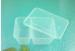 600ml Disposable Plastic Food Containers Two Compartments Semi Clear
