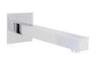 Durable Square Wall Mounted Bath Filler Spout With Decorative Board