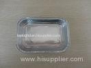 Food grade takeaway foil containers heat sealable Rectangle for fast food recyclable