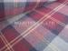 100% Cotton Yarn Dyed Fabric, Twill Weave, Check Brushed Cloth