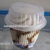 170ml Disposable Ice Cream Cups / Clear Plastic Sundae Cups PET