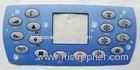 Glossy Polycarbonate Blue Membrane Switch Panel With LED Window ISO9001