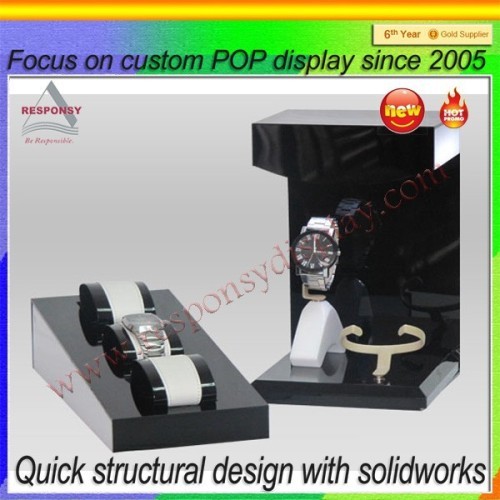 POP acrylic counter top display watch stand