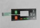 Embossed Push Button LED Membrane Switch , 3M Adhesive And LCD Window