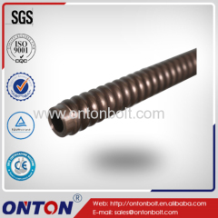 Drill pope thread high strength prestressed tunneling rock bolt