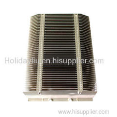 aluminum heat sinks array with nickle plating automatic riveting in the metal stamping die