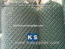 Diamond Roll Chain Link Gabion Mesh Fence , PVC-coated Rhombic Wire Mesh