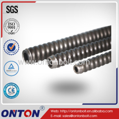 Drilling pipe all threaded high grade steel hollow self drilling grout-able anchor bar