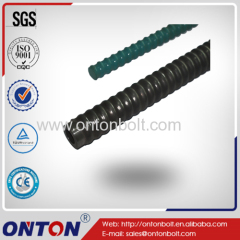 Drill pope thread high grade steel hollow self drilling grout-able anchor bolt