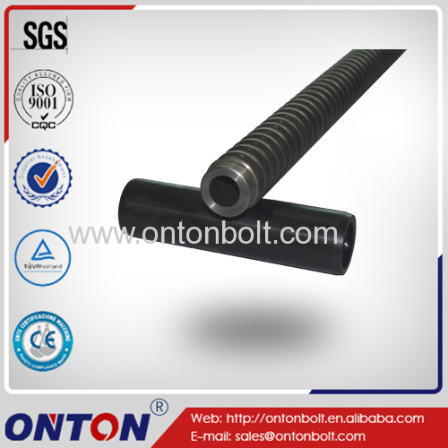 Thread hollow drilling rock anchor coal mine roof bolt