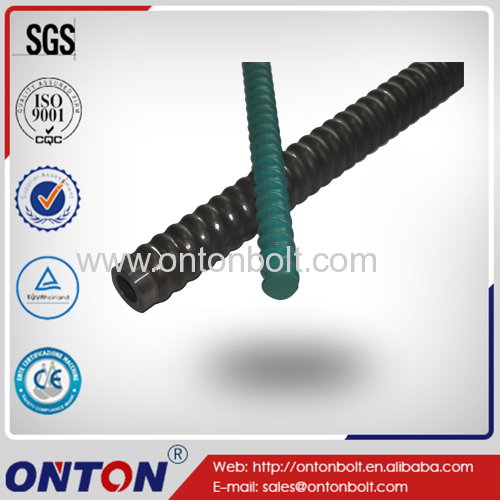 Drilling pope thread coal mine left thread self drilling galvanized anchor bar