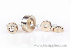 Sintered Neodymium Magnet 1/2 x 1/4 x 1/8 inch Ring N48