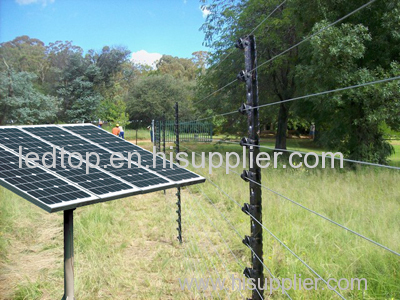 Solar ranch electrionic fence