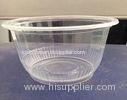 500ml Clear Disposable Plastic Cups Round Bowl For Ice Cream PP