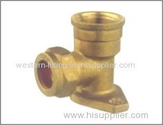 Brass Compression Elbow Fitting