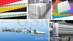 Polypropylene corrugate sheet line