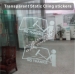 Transparent static cling window stickers