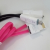 2015 Summer new return double USB LED cable with OTG connecting cable for mobile phone