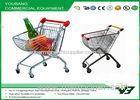Folding Supermarket metal grocery cart chrome plated with CE & ISO9001 approval