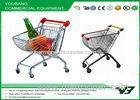 Folding Supermarket metal grocery cart chrome plated with CE & ISO9001 approval