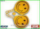 4 Holes Child Plastic Beach Racket Paddle Ball Set , Smile Face Design