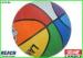 New Style Official Size Colorful Rubber Basketballs , Red / Green / Blue / Orange
