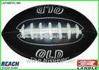 Personalised Black Cool Rugby Ball With Logo Printed For Promotion