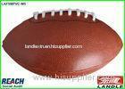 Popular Classic Brown Official Size Rugby Ball with 4 Panels for Game