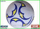 Custom Printed Official Size 5 Rubber Footballs Moulded With Golf Surface