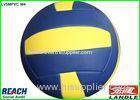 Standard Size Yellow Blue Sand Volleyball Ball Size 5 with Pebble Surface
