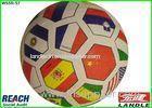 Youth Flag Football Rubber Soccer Ball Size 3 / Colorful Soccer Balls